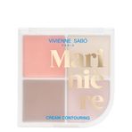 Vivienne Sabo Mariniere Contouring Palette 02 Powder Formula for Defined Contours & Matte Finish Krem Yüz Paleti