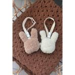 vivimade Bebek Emzik Askısı Bunny 2'li Klipsli Beyaz - Somon