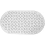 Vivo Store Vıvo 2 Adet Kaydırmaz Duşakabin Banyo ve Duş Paspası Masajlı Vantuzla 37 x 69 cm V-142 - Beyaz