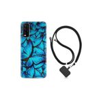 Vivo Y20 ile Uyumlu Kılıf Desenli Silikon Boyun Askılı Owl 1351