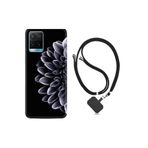 Vivo Y21s ile Uyumlu Kılıf Silikon Desen Boyun Askılı Çiçekler 1639