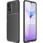 Vivo Y21s Kılıf Auto Focus Karbon Kapak - Siyah