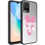 Vivo Y21s Kılıf Aynalı Desenli Kamera Korumalı Parlak Renkli Mirror Sert Kapak