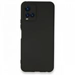 Vivo Y21S Kılıf Nano İçi Kadife Silikon - Siyah