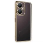 Vivo Y27 Kılıf Razer Lensli Silikon - Gold