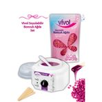Vivol 2 Yıl Garantili Isıtıcı Makine Hediye Pudralı Boncuk Ağda 4 Spatula
