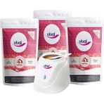 Vivol Boncuk İnci Ağda Hassas Ciltler 3'lü Set + Makine