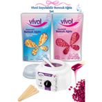 Vivol SİR AĞDA ISITICI MAKİNE 1 NATUREL+1 PUDRALI PAKET BONCUK AĞDA HEDİYELİ