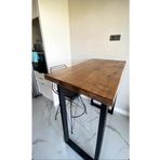 Vivonty Retro Ahşap Bar Masası