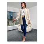 Vivoon Kadın Dabıl Kumaş Blazer Ceket