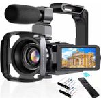 Vivopack 4K Video Kamera, Hd 48 Mp, 60 Fps Ir Gece Sürümü, Vlogging Kamerası, 3 Inç Dokunmatik Ekran, Wifi 18 x Zoom, Dijital Kamera, Youtube Kamera Kayıt Cihazı, Mikrofonlu, Uzaktan Kumandalı - Siyah
