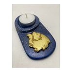 Vivus In Aslan Burcu Mavi Mumluk - 3 Adet Tealight Balmumu Mum Hediyeli - Özel Kutusunda