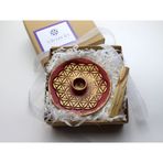 vivus in Yaşam Çiçeği El Yapımı Seramik Palo Santo Hediyeli Tütsülük (kırmızı)