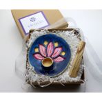 Vivusin Vivus In El Yapımı Seramik Palo Santo Tütsülük Lotus Okyanus Pembee - Mavi - 1 Adet