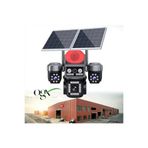 viwex Sim Kartla Çalışan 4G Kamera AOV Dört Lensli Güneş Enerjili Güvenlik Kamerası 4k 8mp Sim Kartlı 24 Saat Kayıt Çift Güneş Panelli
