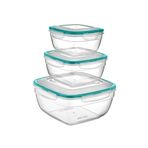 Viyalente Fresh Box 3'Lü Saklama Kabı Set Şeffaf 3.3 Lt Lc-300