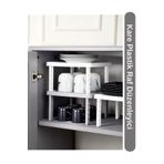 Viyalente Kare Plastik Raf Duzenleyici Raf Yukseltici Dolap Ici Organizer 153.003.N006-1