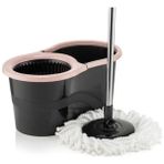 Viyalente Sillgech 360 Smart Mop Jr. Black Siyah Temizlik Paspas Seti Pembe