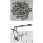 Viyalente Şişe Kapatma Aleti Soda Gazoz Kapağı Kapama Makinesi + 500 Adet Gazoz Kapağı