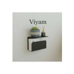 VİYAM Kitaplıklı Yüzen Gece Sehpası, Modern Yüzen Komodin, Minimalist Kitaplık Dekoru, Masa Rafı