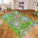 Viyana Home Dijital Baskılı Kaymaz Taban Yıkanabilir Çocuk Odası Oyun Halısı, V-Çocuk-47-Yeşil, - 40 x 60 cm