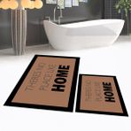 Viyana Home Dijital Baskılı Kaymaz Taban Yıkanabilir Ikili Banyo Paspas Klozet Takımı, V-Klozet-13-Kahve, - Kahverengi - 40 x 60 cm - 60 x 100 cm