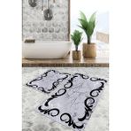 Viyana Home Dijital Baskılı Kaymaz Tabanlı Yıkanabilir 2'li Set Banya Halısı Klozet Takımı Paspas VHKZ-HT-1597 - Renkli - 999