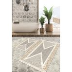 Viyana Home Dijital Baskılı Kaymaz Tabanlı Yıkanabilir 2'li Set Banya Halısı Klozet Takımı Paspas VHKZ-HT-170 - Renkli - 1011
