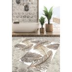 Viyana Home Dijital Baskılı Kaymaz Tabanlı Yıkanabilir 2'li Set Banya Halısı Klozet Takımı Paspas VHKZ-HT-312 - Renkli - 919