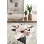 Viyana Home Dijital Baskılı Kaymaz Tabanlı Yıkanabilir 2'li Set Banya Halısı Klozet Takımı Paspas VHKZ-HY-1190 - Renkli - 998