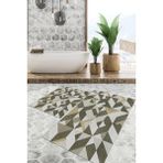 Viyana Home Dijital Baskılı Kaymaz Tabanlı Yıkanabilir 2'li Set Banya Halısı Klozet Takımı Paspas VHKZ-SD-1007 - Bej