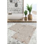 Viyana Home Dijital Baskılı Kaymaz Tabanlı Yıkanabilir 2'li Set Banya Halısı Klozet Takımı Paspas VHKZ-SD-1180 - Renkli - 1178