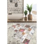 Viyana Home Dijital Baskılı Kaymaz Tabanlı Yıkanabilir 2'li Set Banya Halısı Klozet Takımı Paspas VHKZ-SD-290 - Renkli - 1186