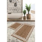 Viyana Home Dijital Baskılı Kaymaz Tabanlı Yıkanabilir 2'li Set Banya Halısı Klozet Takımı Paspas VHKZ-SD-360 - Renkli - 1197
