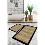 Viyana Home Dijital Baskılı Kaymaz Tabanlı Yıkanabilir 2'li Set Banya Halısı Klozet Takımı Paspas VHKZ-SD-549 - Renkli - 1070