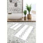 Viyana Home Dijital Baskılı Kaymaz Tabanlı Yıkanabilir 2'li Set Banya Halısı Klozet Takımı Paspas VHKZ-SD-562 - Renkli - 1156