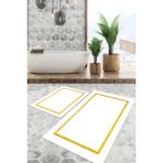 Viyana Home Dijital Baskılı Kaymaz Tabanlı Yıkanabilir 2'li Set Banya Halısı Klozet Takımı Paspas VHKZ-SD-577 - Renkli - 1193