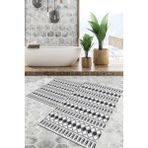 Viyana Home Dijital Baskılı Kaymaz Tabanlı Yıkanabilir 2'li Set Banya Halısı Klozet Takımı Paspas VHKZ-SD-747 - Renkli - 1222