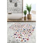 Viyana Home Dijital Baskılı Kaymaz Tabanlı Yıkanabilir 2'li Set Banya Halısı Klozet Takımı Paspas VHKZ-SD-760 - Renkli - 1231