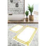 Viyana Home Dijital Baskılı Kaymaz Tabanlı Yıkanabilir 2'li Set Banya Halısı Klozet Takımı Paspas VHKZ-SD-796 - Renkli - 1201