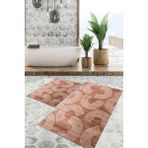 Viyana Home Dijital Baskılı Kaymaz Tabanlı Yıkanabilir 2'li Set Banya Halısı Klozet Takımı Paspas VHKZ-SD-845 - Renkli - 24