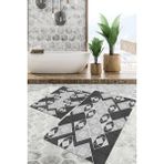 Viyana Home Dijital Baskılı Kaymaz Tabanlı Yıkanabilir 2'li Set Banya Halısı Klozet Takımı Paspas VHKZ-SD-890 - Renkli - 33