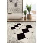 Viyana Home Dijital Baskılı Kaymaz Tabanlı Yıkanabilir 2'li Set Banya Halısı Klozet Takımı Paspas VHKZ-SD-950 - Renkli - 1212