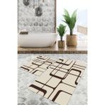 Viyana Home Dijital Baskılı Kaymaz Tabanlı Yıkanabilir 2'li Set Banya Halısı Klozet Takımı Paspas VHKZ-SD-981 - Renkli - 11