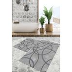 Viyana Home Dijital Baskılı Kaymaz Tabanlı Yıkanabilir 2'li Set Banya Halısı Klozet Takımı Paspas VHKZ-SD-993 - Renkli - 42