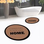 Viyana Home Dijital Baskılı Kaymaz Yıkanabilir Yuvarlak Ikili Banyo Paspas Klozet Takımı, V-Y-Klozet-13-Kahve, - Renkli
