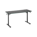 Viyero Warden T-Ayak 360° Rgb Karbon-Fiber Oyuncu Masası 18MM 136X60X75CM GD-13608-2-BLK