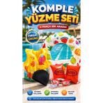 viyol marketim Çocuk Komple Yüzme Öğrenme Seti 6’lı – Kolluk, Simit, Can Yeleği, Gözlük, Bone, Kulak Tıkacı