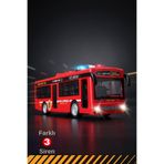 viyol marketim Işıklı ve Sesli Polis Otobüsü – Açılan Kapılar – Şehir Servis Model Oyuncak