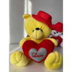 Vizka Love Peluş Oyuncak Ayıcık , Sevgililer Günü Hediyesi , Doğum Günü ve 14 Şubat - 02-Sarı